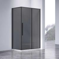Душевой уголок квадратный/прямоугольный VSR-4SN8012CGB 1200x800x1950 профиль черный стекло тонированное VINCEA