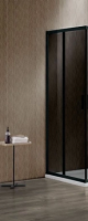Дверь для душевого уголка Garda VHC-1G900CGB, черный, стекло тонированное Vincea