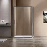 Душевой уголок, прямоугольный VSR-1G9013CLGM 1300х900х1900 профиль вороненая сталь стекло прозрачное VINCEA