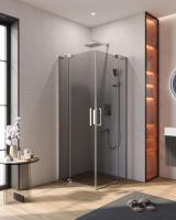 Душевой уголок прямоугольный.     SLIDER-A-2-80/90-GRIGIO-Cr (800-900)x(800-900)x1950 Cezares