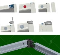Душевой уголок RGW CL-34 квадратный  80*80*185 32093488-11 профиль Хром стекло Прозрачное 5 мм RGW
