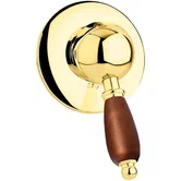 ELITE-DIM-01-Nc Встраиваемый однорычажный смеситель для душа, исполнение хром, ручка Noce  ELITE-DIM-03/24-Nc Золото 24 карат ручка  Орех Cezares