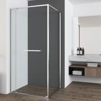 Душевая уголок прямоугольный/квадратный VSRW-7TS9012CL 800x800х2000 профиль хром стекло прозрачное VINCEA