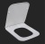 Сиденье для унитаза с микролифтом из дюропласта, быстросьемное с металлическим креплением AM015SC LIBERTY 420x360x40 ART&MAX