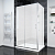 Душевой угол раздвижной прямоугольный RV055M-10090-07-C8 1000х900х1950 Цвет профиля Хром Стекло Матовое Veconi