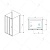 Душевой уголок RGW PA-73-1 (PA-13 + Z-060-2) прямоугольный  140* 90*195 0608731149-011 профиль Хром стекло Прозрачное 5 мм RGW